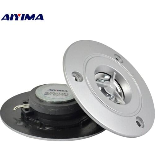 AIYIMA 2Pcs Audio Portable Speakers 4Ohm 10W HiFi Tweeter HiFi Titanium Film Oxygen-free Copper Coil Stereo Sound Box Speaker