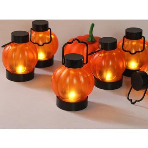 2021 Brightness Night Light LED Pumpkin Skull Lantern Light Halloween Ornament Prop for Festival Home Decoration