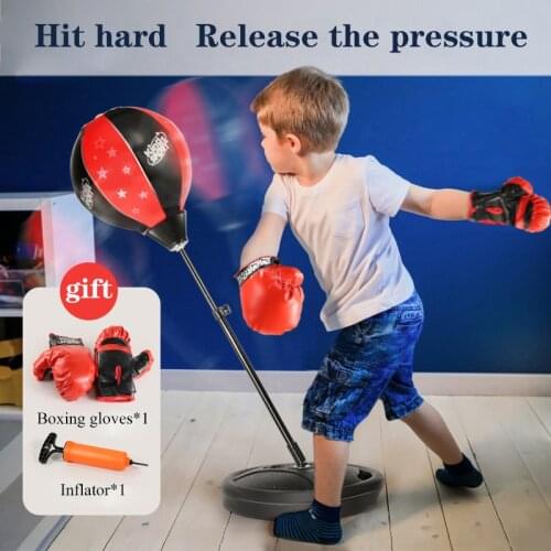 Boxing speed ball reaction target dodge children vertical punching bag practice boxing home punching bag children tumbler