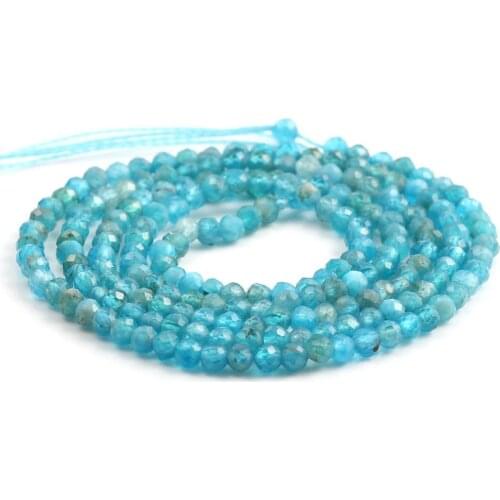 100% Natural Stone Bead Small Faceted Hole Beads for Women Gift Jewelry Making DIY Necklace Bracelet Accessories 2&3 mm 15inch