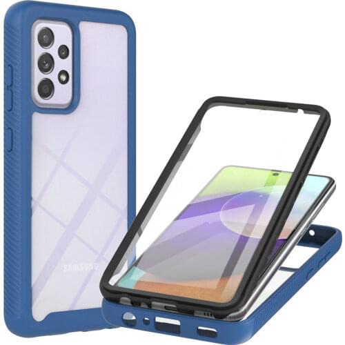 For Samsung Galaxy A52 5G 2021 Crystal Case Front Protective Silicone Bumper Cover for Samsung A52 A 52 4G Back Panel Shockproof