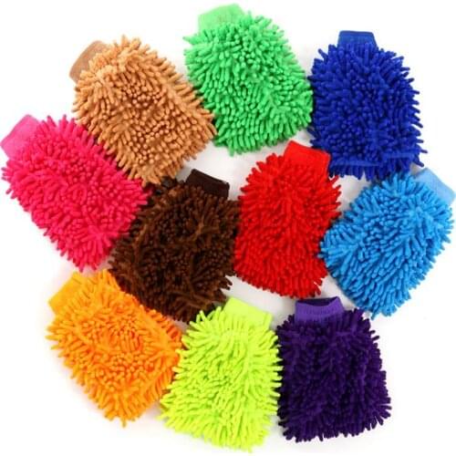Car cleaning gloves, double-sided chenille car wash gloves, car wash towels, car wash tools, car supplies