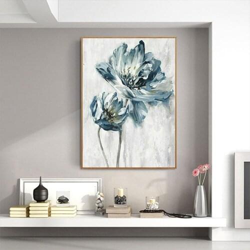 Large Size Hand Painted Abstarct Flower Oil Painting Wall Art Modern Canvas Art Painting Handmade Living Room Decoration Picture