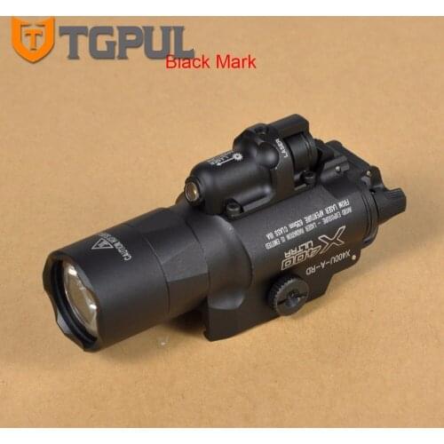 TGPUL Best SF X400U ULTRA LED Flashlight Tactical Light Weapon Handgun Light With Red Laser Sight For Pistol for Hunting