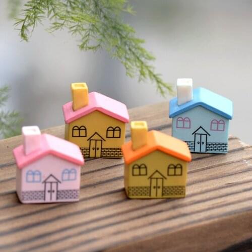 Cartoon House A Style Miniature Fairy Garden Home Houses Decoration Mini Craft Micro Landscaping Decor DIY Accessories