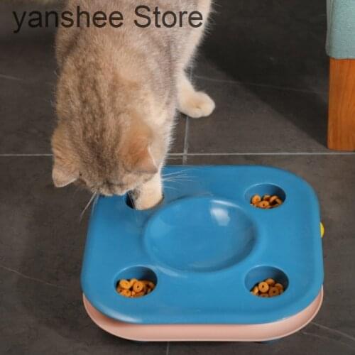 Food bowl, multifunctional bowl made of high-quality PP, equipped with entertainment board, one-to-one track r9ca kitten