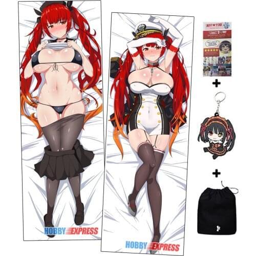 Hobby Express Azur Lane Honolulu Dakimakura Japanese Otaku Waifu Hugging Body Pillow Cover ADP97007