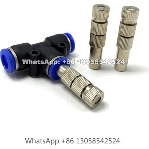 Low Pressure Quick-connect Misting Nozzle, 8mm Slip Lock Fog Nozzle with Filter, No-drip Spray Mist Nozzle