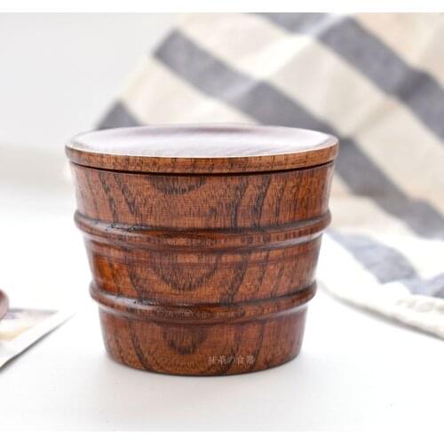 New Wooden Cup Log Color Handmade Natural Wood Coffee Tea Beer Juice Milk Mug Natural Coffee Cup Ceramic Jujube Wood Tea