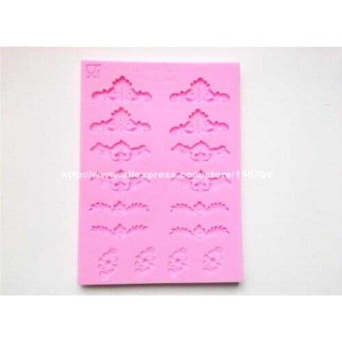 New! Free Shipping Small Patterns Shaped Silicone Mold Cake Decoration Fondant Cake 3D Food Grade Silicone Mould 222