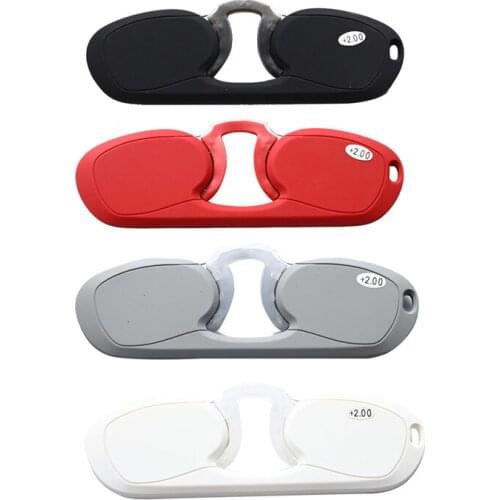 4colors Frameless Portable Glasses Presbyopia Care Vintage Eyewear Flat Mirror Spectacle