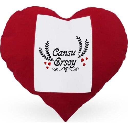 Personalized Valentine 'S Day Themed Red Heart Pillow Case-32