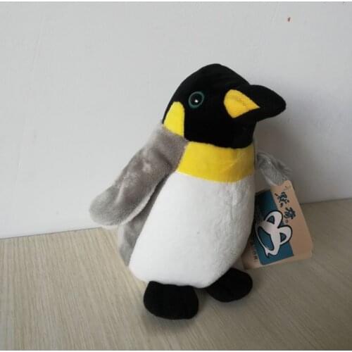 About 17cm lovely gray penguin plush toy soft doll baby toy birthday gift b0108