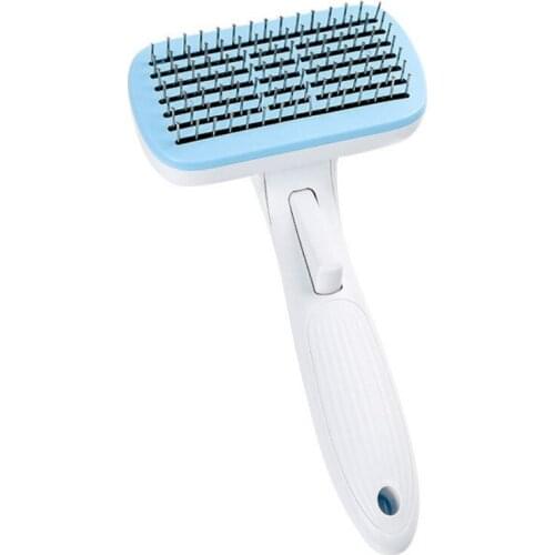 Pet Automatic Hair Removal Comb Dog Self-cleaning Comb Cat Opening Needle Comb Pet Cleaning Supplies Wholesale Cat Brush
