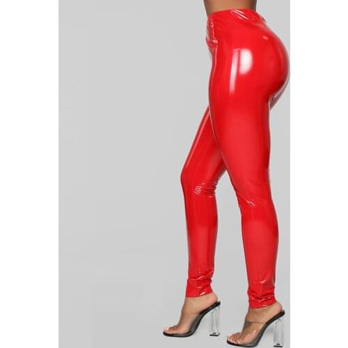 Plus Size PVC Faux Leather Skinny Pant Slim Legging Women Sexy Custom Clothing Back Zip 3xl 4xl Casual PU Pencil Trousers New