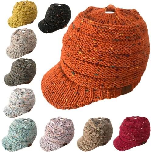 Mingjiebihuo Girls new fashion autumn and winter flower line color point hollow knit caps comfortable waem cute wool hat