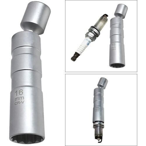 Universal 14+16mm Point Remover Wrench Magnetic Spark Plug Sleeve Socket Car Removal Tool 12 Angle Thin Wall 3/8" Drive For BMW