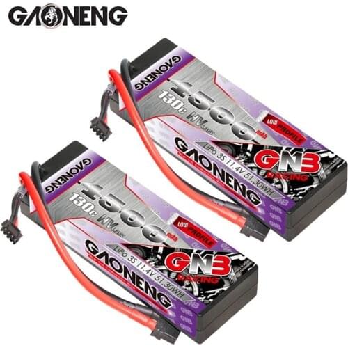 1-3PCS GNB GAONENG 4500mAh 3S 11.4V 130C MAX 260C Hardcase LiPo LiHV Battery for 1:8 1/8 RC Car Four Drive Off-Road Boat