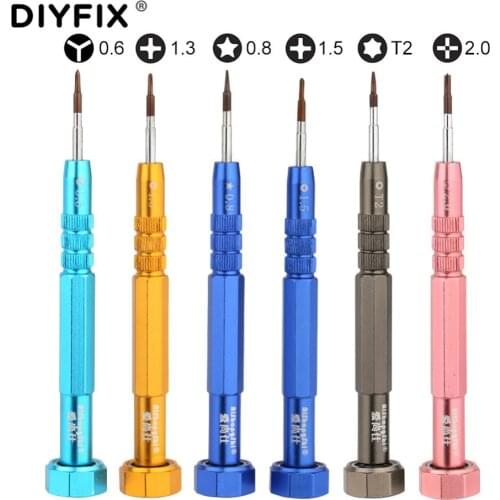 DIYFIX 1Pc Magnetic Screwdriver Y Tip Philipsl Pentalobe Torx for iPhone XS Max XR 8 7 6 6S Plus Opening Disassemble Repair Tool
