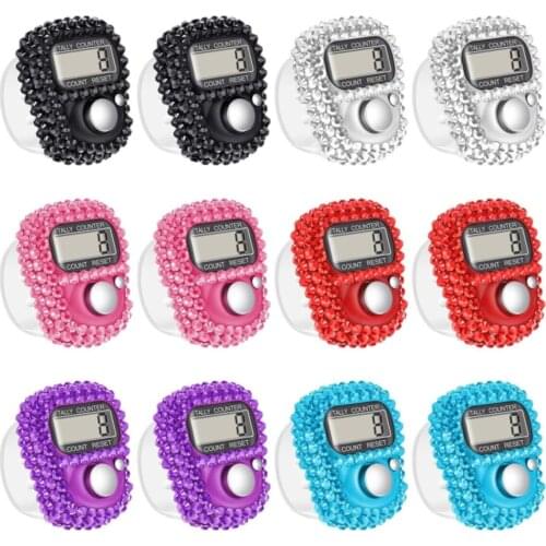 10 pcs Cubic Zirconia Digital Mixed Color Zikirmatik