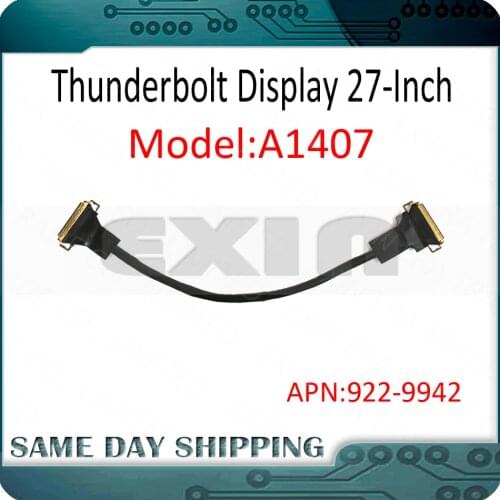 Used 922-9942 for Apple Thunderbolt Display A1407 (27-inch) LED LCD LVDs Screen Display Port Flex Cable MC914 2011 2016 Year