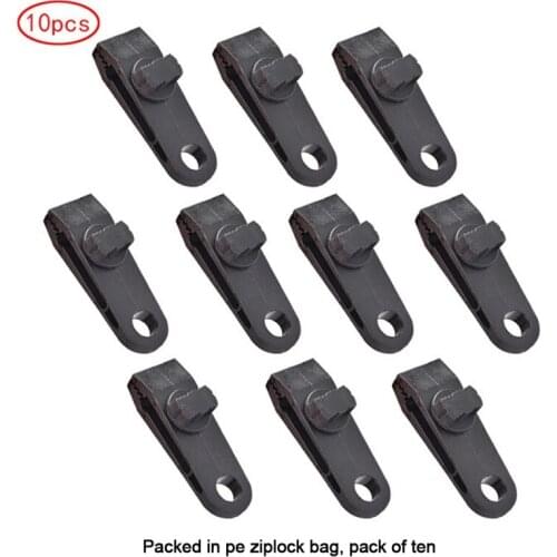 Tarp Clips Clamp Awning Car Boat Cover Tent Tie Down Emergency Snap 10pcs