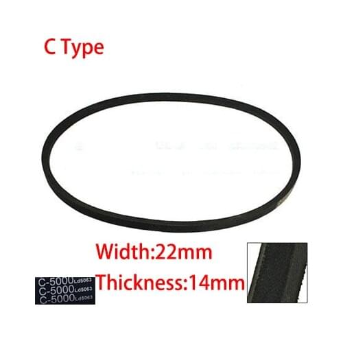 C 2438 2464 2489 2500 22mm Width 14mm Thickness Rubber Groove Cogged Machinery Drive Transmission Band Wedge Vee V Timing Belt