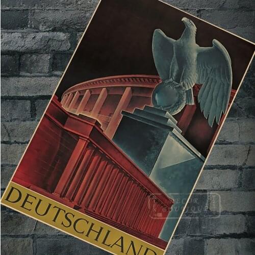 Germany Travel Posters Deutschland Classic Wall Sticker Canvas Paintings Decorative Vintage Poster Home Bar Decor Gift