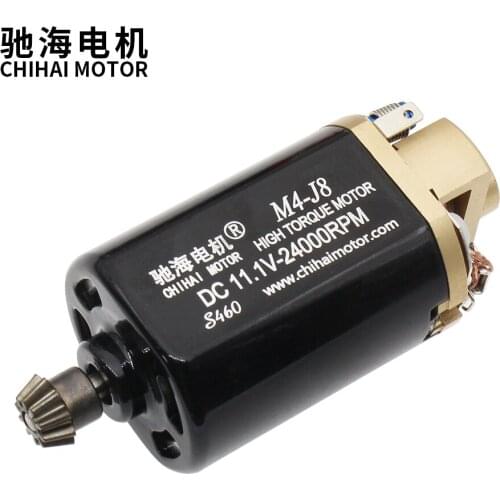Chihai motor CHF-460W-11240 CNC short shaft high torque dc motor for Jinming M4a1-J8 Bing Feng Bf-P90 gel blaster pasts