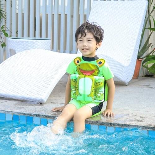 Extrayou 2019 Swimsuit Baby Boys One-Pieces Float Buoyancy Swimwear Detachable Bathing Suit Protective Safe Learning Swimwear