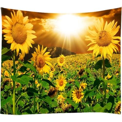 Creative 3D Printing Sunflower Heronsbill Tapestry Wall Hanging Bed Spread Beach Towel Table Cloth Yoga Mat 250x180cm Large Size