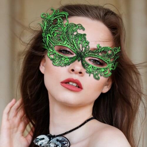 10 Colors Lace Floral Eye Mask Unisex Masquerade Halloween Party Cosplay Games Event Bar Wedding Decoration Eyewear