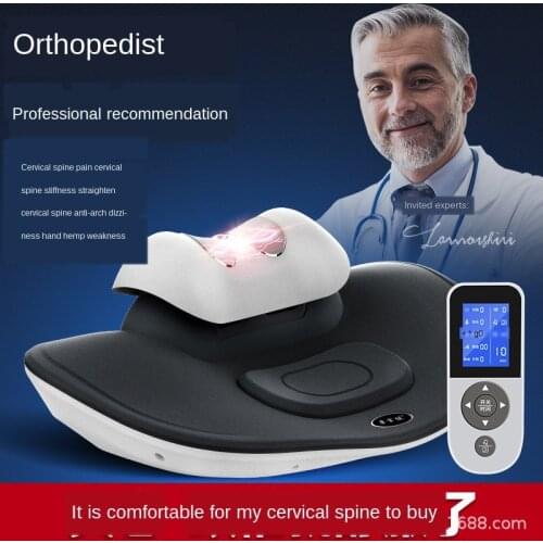 The cervical vertebra massager physiotherapy hot compress instrument corrects the neck curvature to straighten the shoulder neck