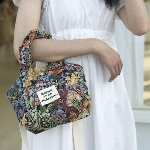 Fashion Korean retro casual sunflower messenger bag mobile phone bag female small purse lgirl handbag 2021 new tote sac a main