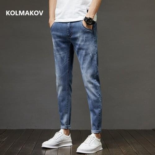 2021 new arrival four seasons jeans men fashion elasticity mens jeans male cotton jeans full length pants,size 28-36 N302