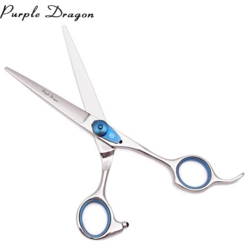 Scissors Hair Wooden Case 6" Purple Dragon Japanese 440C 1016N Hairdresser Cutting Scissors Thinning Shears Beauty Scissors Set
