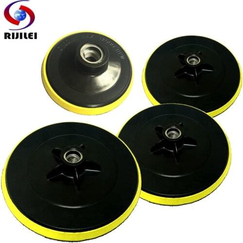 RIJILEI 3"/4"/5"/6"/7"inch Backing Polishing Buffing Pad Marble Backer Pad Hook&Loop Backer Plate Rubber Backer HF