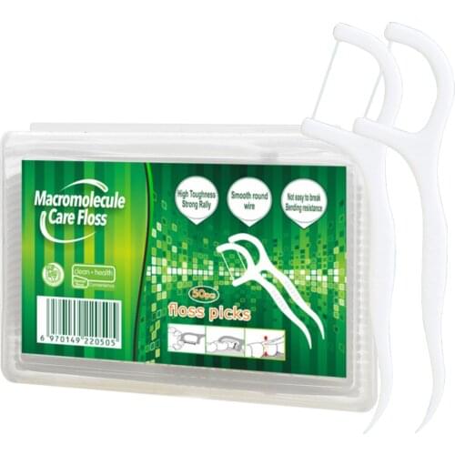 Professional Dental Clean Flossers with Travel Case Extra Strong Flosser Pick Dental Floss Pick for Oral Care and Teeth Cleaning