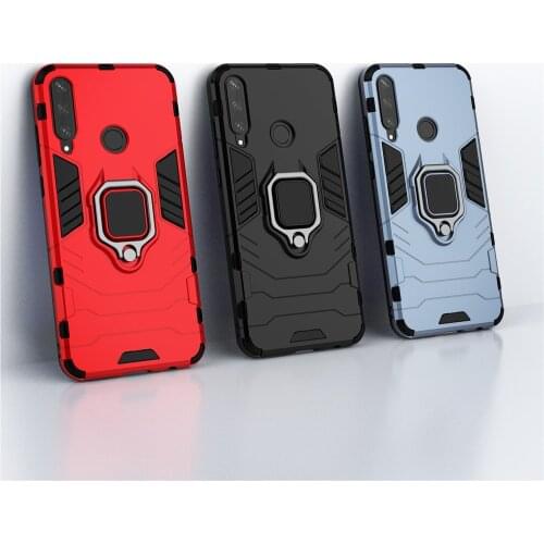 Shockproof Armor Case Huawei Y6P Case MED-LX9N Case Ring Holder Stand Phone Back Cover for Huawei Y6P MED-LX9N Y 6P 2020 6.3"