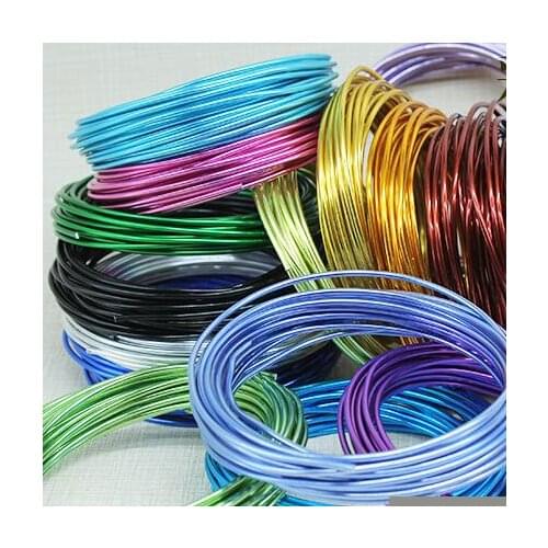 SICODA 1.5MM DIY handmade artwork making wire Colorful alumina metal wire 1.0 to 3.0mm Aluminum Wire DIY jewelry craft