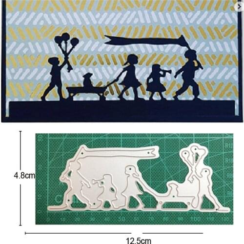 Kids Joy Metal Cutting Dies Stencil for DIY Scrapbooking Album Embossing Paper Cards Decorative Crafts Die Cuts