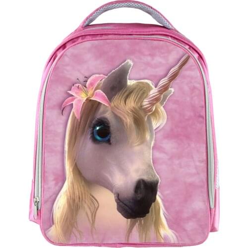 Fantastic Beasts Unicorn Backpack Small Animal Horse Children School Bags Boy Girls Pink Cartoon Kids Kindergarten Bag Backpack
