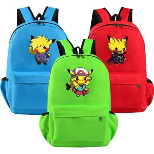 Pikachu Backpack Kids Boys Girls School Backpacks Men Women New Pattern Laptop Bags Students Book Rucksack
