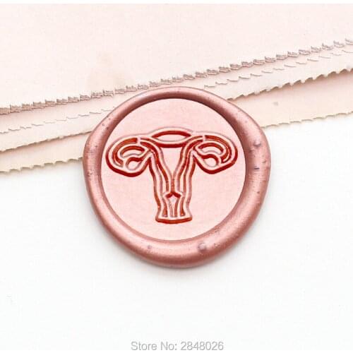 Uterus Wax Seal Stamp,Period Wax Seal Stamp Kit,Woman style gift idea seals,party gift
