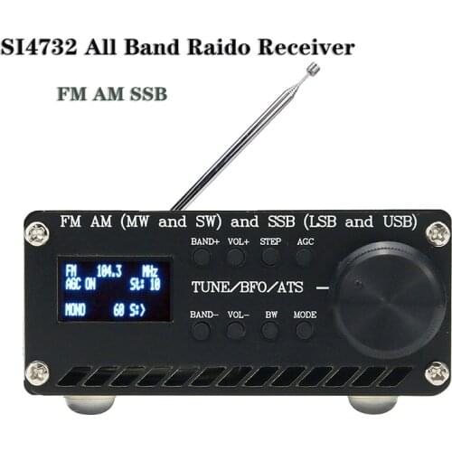 Wishcolor SI4735 All Band Radio Receiver FM AM (MW And SW) SSB (LSB And USB) With Shell Antenna Built-in Battery