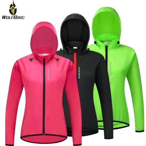 WOLFBIKE Windproof Cycling Jersey Motocross Wear Quick Drying UV Protection Thin Skin Windbreaker Long Sleeveless MTB Jersey