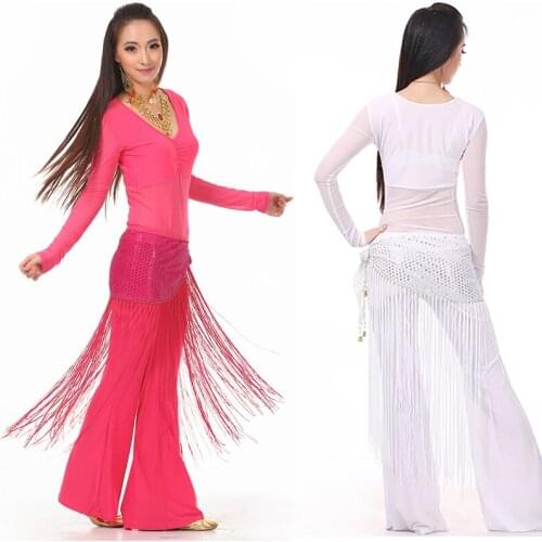 Tassel Belly Dance Costumes Senior Sexy Long Tassel Belly Dance Belt For Women Indian Dancing Hip Scraf Accessories