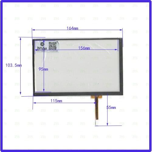 ZhiYuSun FG4-7.0-5277R compatible 7inch 4lines NEW touch screen panel TOUCH glass sensor for DVD car FG47.05227R