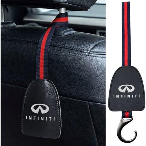 1/2PCS Car Headrest Seat Back Hanger Portable Hook For Infiniti FX35 Q50 Q30 ESQ QX50 QX60 QX70 EX JX35 G35 G37 Accessories