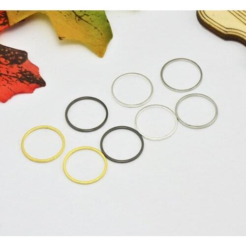 16 * 1 * 1mm5 color round copper ring diy handmade jewelry spacer connector geometric earrings pendant copper ring accessories